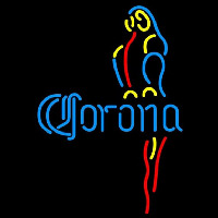 Corona Blue Parrot Beer Sign Neontábla