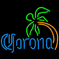 Corona Curved Palm Tree Beer Sign Neontábla