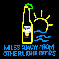 Corona E tra Miles Away From Other s Beer Sign Neontábla