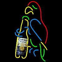 Corona E tra Parrot Bottle Beer Sign Neontábla