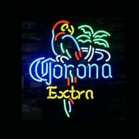 Corona Extra Parrot Sör Kocsma Nyitva Neontábla