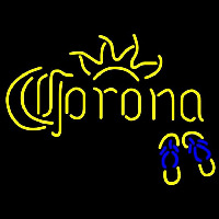 Corona Flip Flops Beer Sign Neontábla
