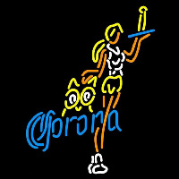 Corona Hooters Girls With Bottle Beer Sign Neontábla