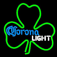 Corona Light Green Clover Beer Sign Neontábla