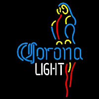 Corona Light Parrot Beer Sign Neontábla