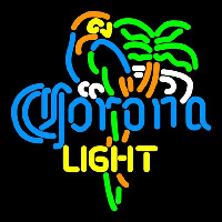 Corona Light Parrot Palm Tree Beer Sign Neontábla