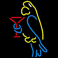 Corona Parrot Martini Glass Beer Sign Neontábla