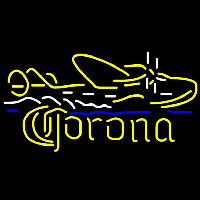 Corona Seaplane Beer Sign Neontábla