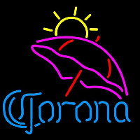 Corona Umbrella Beer Sign Neontábla