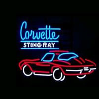 Corvette Sting Ray Bolt Nyitva Neontábla