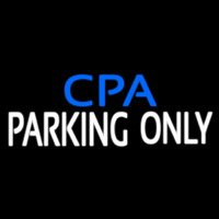 Cpa Parking Only Neontábla