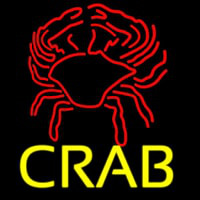 Crab Block With Logo 2 Neontábla