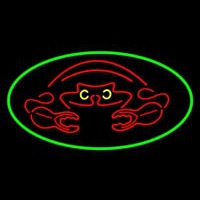 Crab Red Logo Neontábla