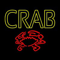 Crab With Logo Neontábla