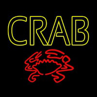 Crab With Logo Neontábla