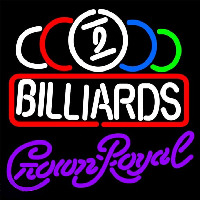 Crown Royal Ball Billiards Te t Pool Beer Sign Neontábla