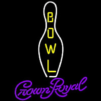 Crown Royal Bowling Beer Sign Neontábla