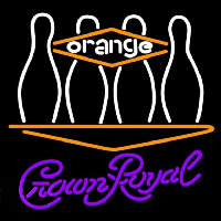 Crown Royal Bowling Orange Beer Sign Neontábla