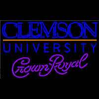 Crown Royal Clemson University Beer Sign Neontábla