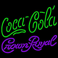 Crown Royal Coca Cola Green Beer Sign Neontábla