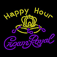 Crown Royal Happy Hour Beer Sign Neontábla