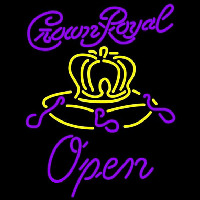 Crown Royal Open Beer Sign Neontábla
