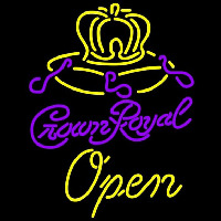 Crown Royal Open Beer Sign Neontábla