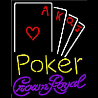 Crown Royal Poker Ace Series Beer Sign Neontábla