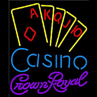 Crown Royal Poker Casino Ace Series Beer Sign Neontábla