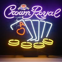 Crown Royal Poker Chips Neontábla
