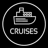 Cruises Icon Button Neontábla