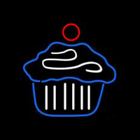 Cupcake Cake Logo Home Neontábla