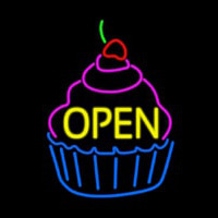 Cupcake Open Neontábla