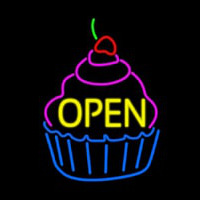 Cupcake Open Neontábla