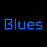 Cursive Blue Blues Neontábla