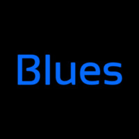 Cursive Blues Blue Neontábla