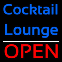 Cursive Cocktail Lounge Open 1 Neontábla