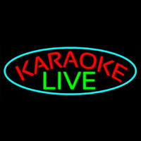 Cursive Karaoke Live Neontábla