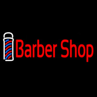 Cursive Red Barber Shop Neontábla