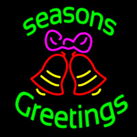 Cursive Seasons Greetings 2 Neontábla