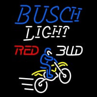 Custom Busch Light Motocross Neontábla