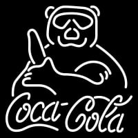 Custom Coca Cola Sign With Panda Neontábla