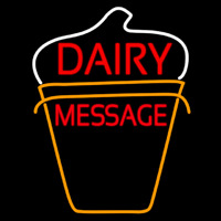 Custom Dairy On Logo Neontábla