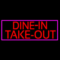 Custom Dine In Take Out Neontábla