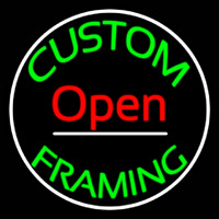 Custom Framing Open Frame With Border Neontábla