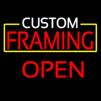 Custom Framing Open Neontábla