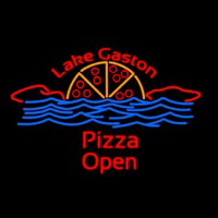 Custom Lake Gaston Pizza Open Neontábla