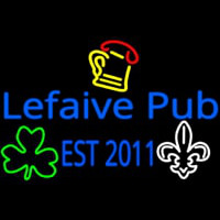 Custom Lefaive Pub Est 2011 Neontábla