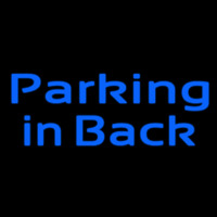 Custom Parking In Back 2 Neontábla