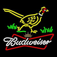Custom Pheasant Budweiser Tie Crown Neontábla